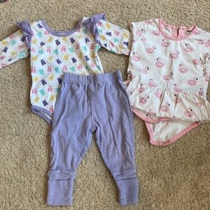 Set of 2 Monica and Andy Onesies (9-12 months)